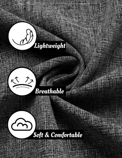 HOTCOOFANDY Men's Linen Shirts Short Sleeve Casual Shirts Button Down Shirt for Men Beach Summer Wedding Shirt