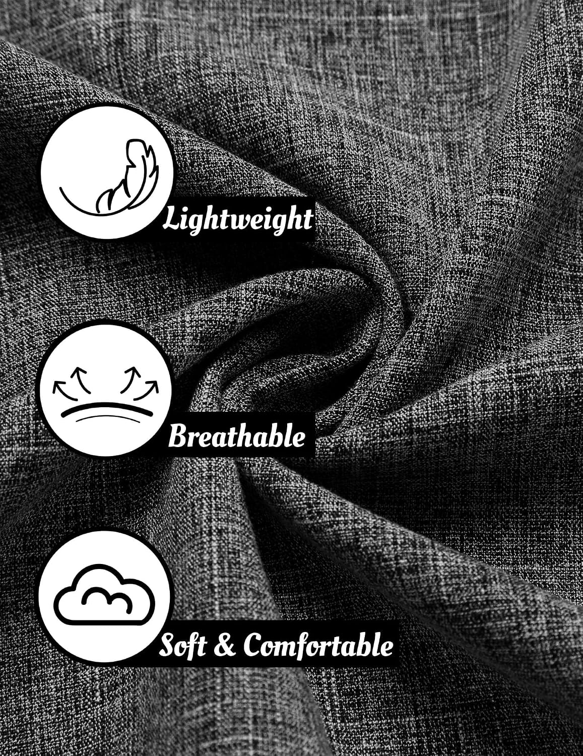 HOTCOOFANDY Men's Linen Shirts Short Sleeve Casual Shirts Button Down Shirt for Men Beach Summer Wedding Shirt
