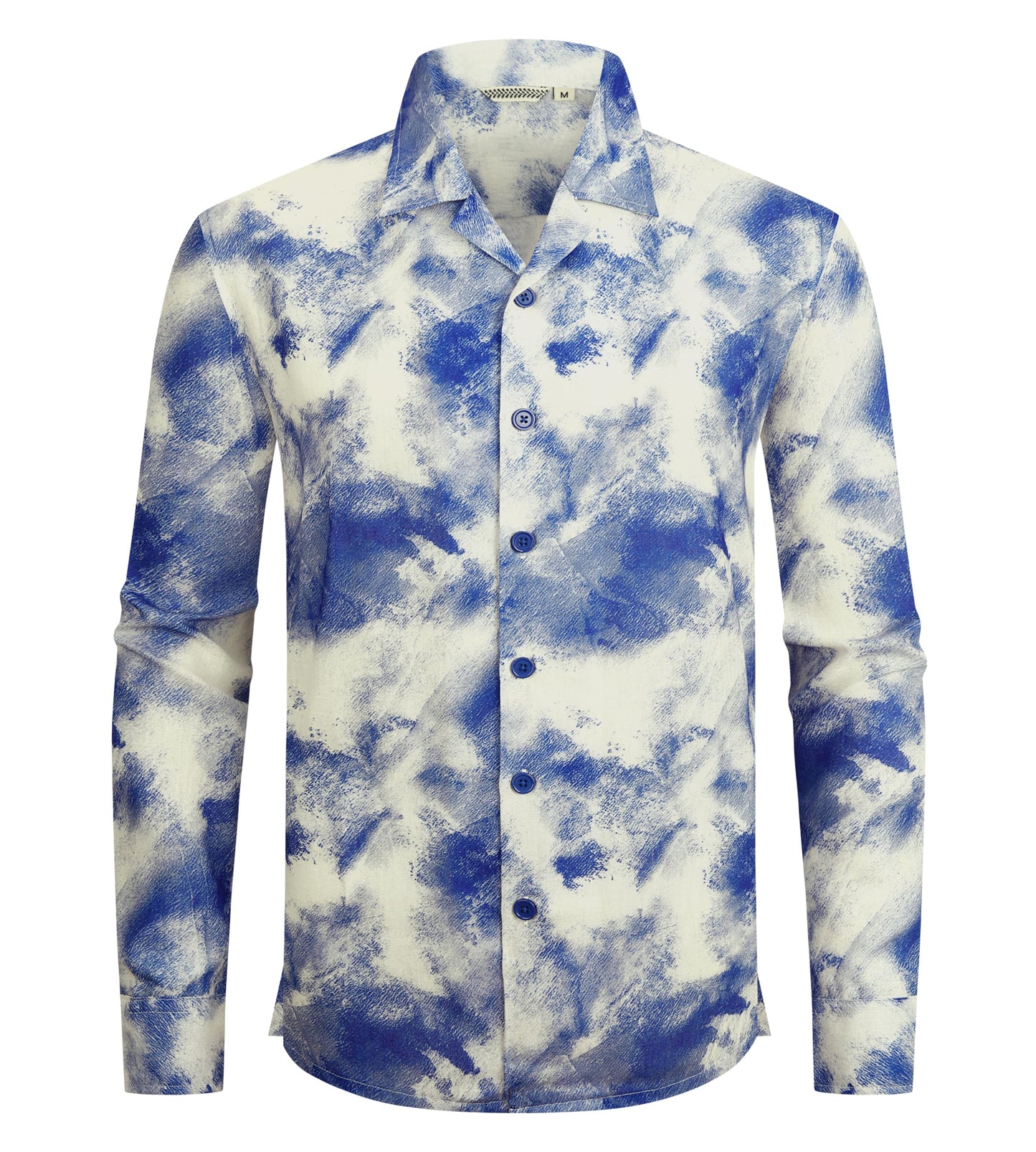 HOTAlex Vando Mens Printed Dress Shirts Regular Fit Casual Button Down Shirt | Wrinkle resistant, Machine washable, Contrast on inner collar & cuff, True-to-size cut, Business & Daily, Easy outfit pairing