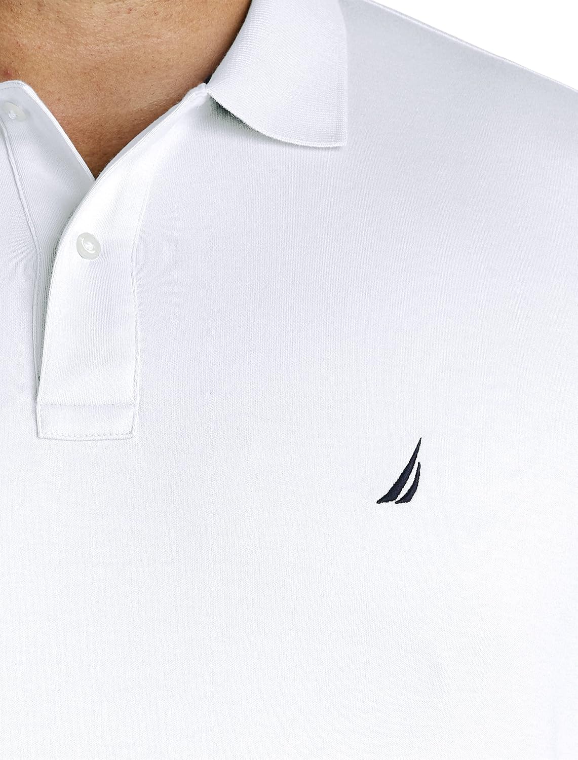 HOTNautica Men's Classic Fit Short Sleeve Dual Tipped Collar Polo Shirt