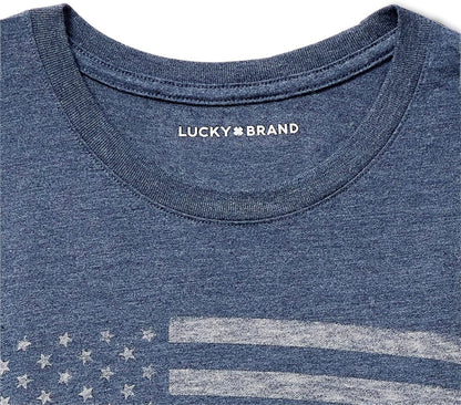 HOTLucky Brand USA Flag Graphic Tee