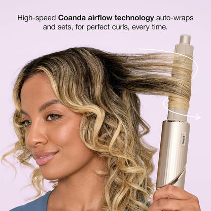 HOTShark FlexStyle | Air Multi-Styler & Drying System | Hair Dryer Brush for Blowouts with Coanda Auto- Wrap Curlers, Oval & Paddle Brush & Concentrator Attachment | Stone | HD430