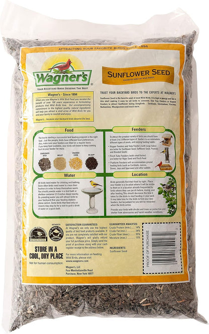 HOTWagner's 52023 Black Oil Sunflower Seed Wild Bird Food, 5-Pound Bag