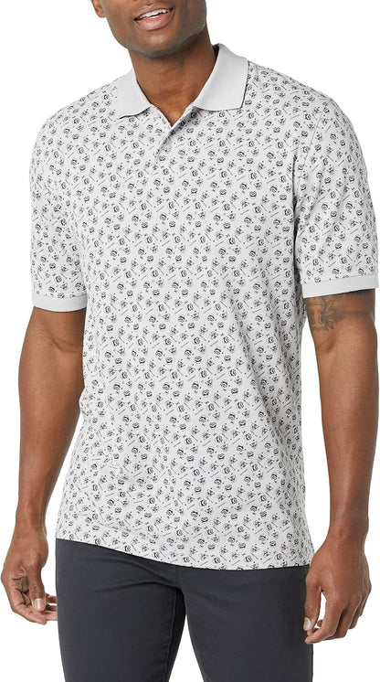 HOTAmazon Essentials Disney | Marvel | Star Wars Men's Regular-Fit Short Sleeve Cotton Pique Polo Shirt, Pack of 2