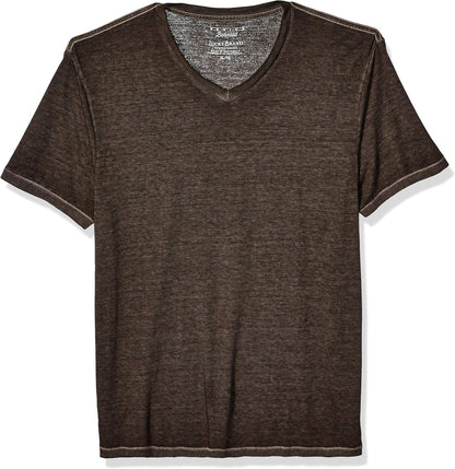 HOTLucky Brand Men's Venice Burnout V Neck Tee