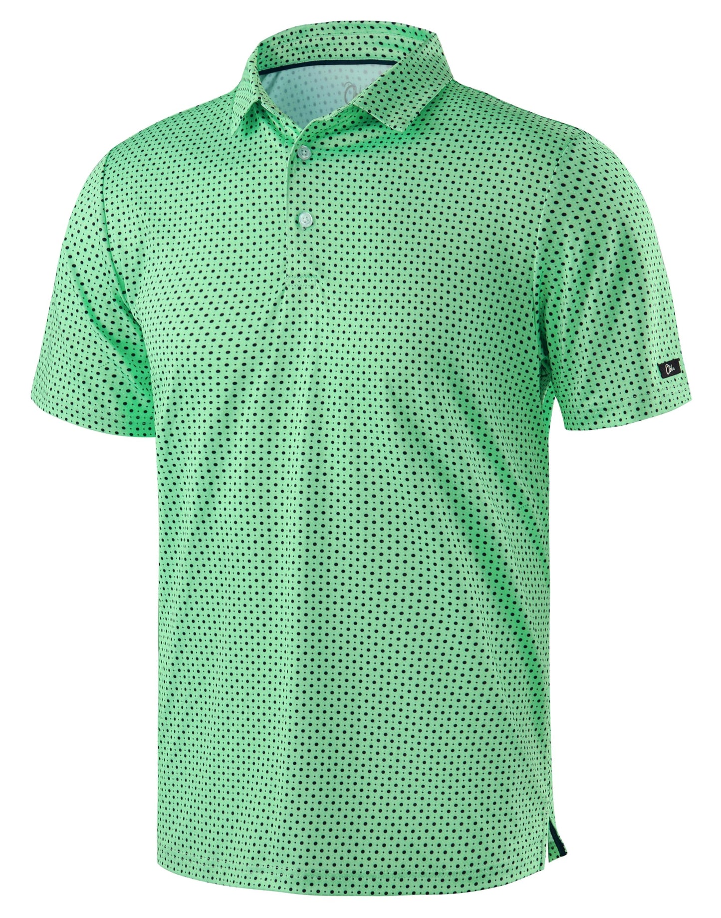 HOTObla Mens Golf Polo Shirts Short Sleeve Dry Fit Performance Moisture Wicking Casual Print Collared Golf Shirts for Men