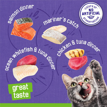 HOTPurina Friskies Pate Wet Cat Food Variety Pack Seafood and Chicken Pate Favorites 40ct VP - (Pack of 40) 5.5 oz. Cans