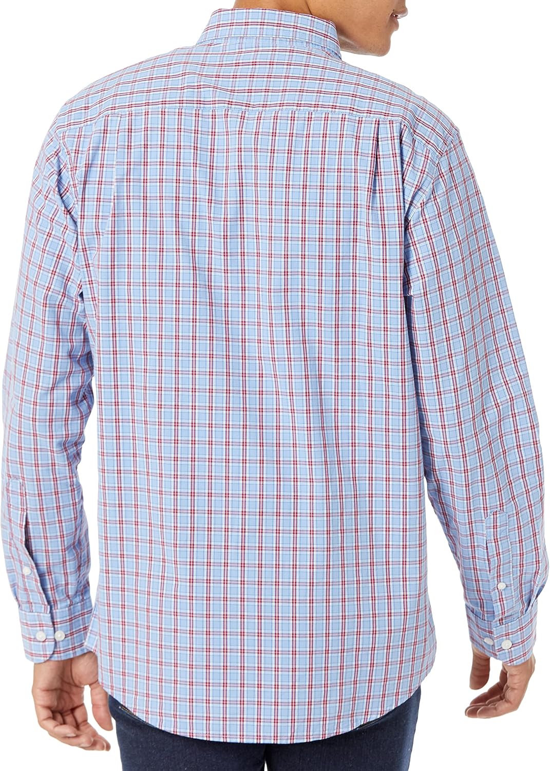HOTAmazon Essentials Men's Regular-Fit Long-Sleeve Casual Poplin Shirt, Button Front, Business Casual, Collared