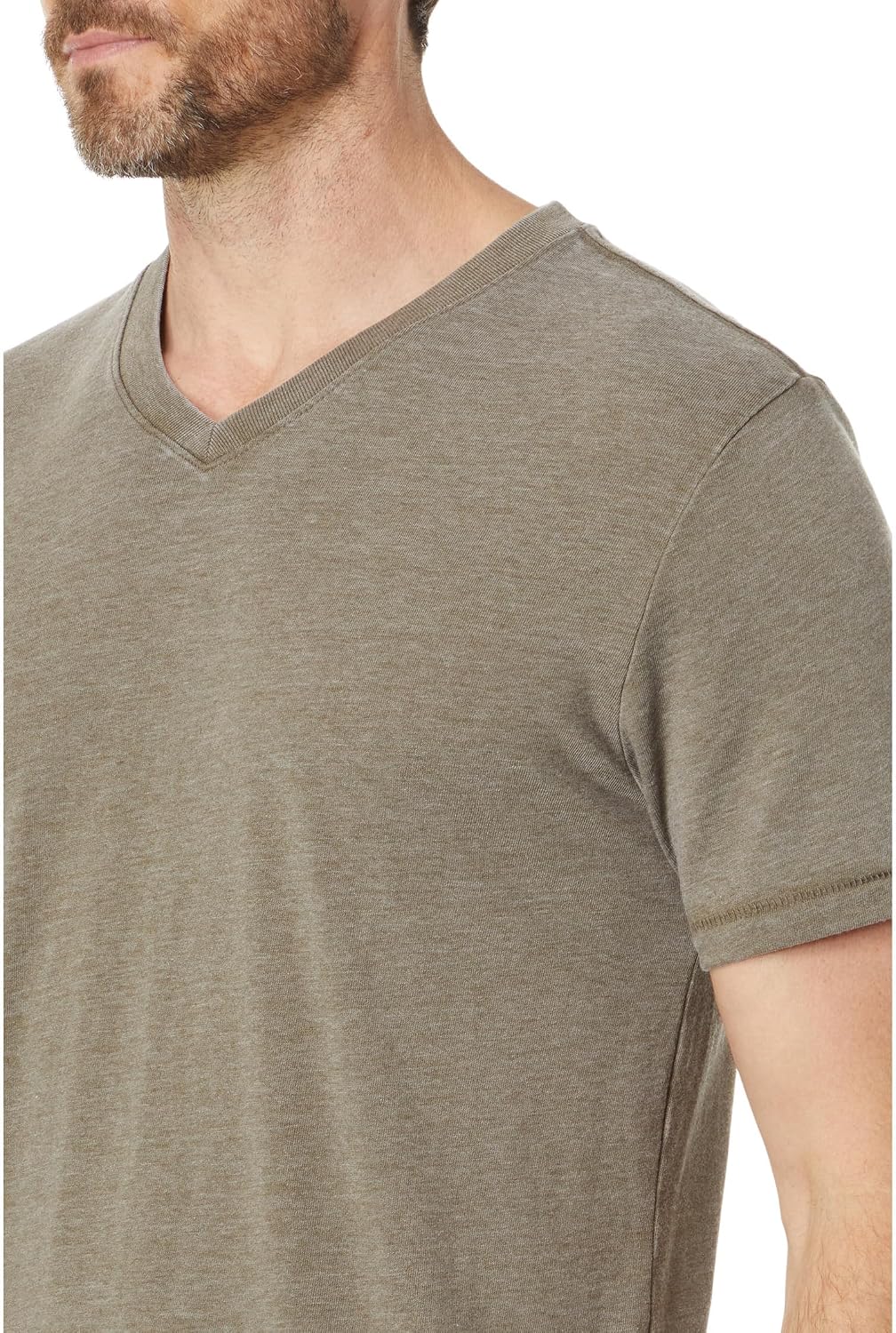 HOTLucky Brand Men's Venice Burnout V Neck Tee