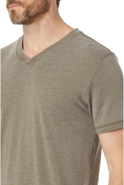 HOTLucky Brand Men's Venice Burnout V Neck Tee