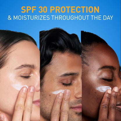 HOTCeraVe AM Facial Moisturizing Lotion with SPF 30, Oil-Free Face Moisturizer with SPF, Formulated with Hyaluronic Acid, Niacinamide & Ceramides, Non-Comedogenic, Broad Spectrum Sunscreen, 3 Ounce