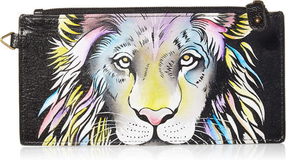HOTAnna by Anuschka Women's Hand Painted Genuine Leather Organizer Wallet | Hand Painted