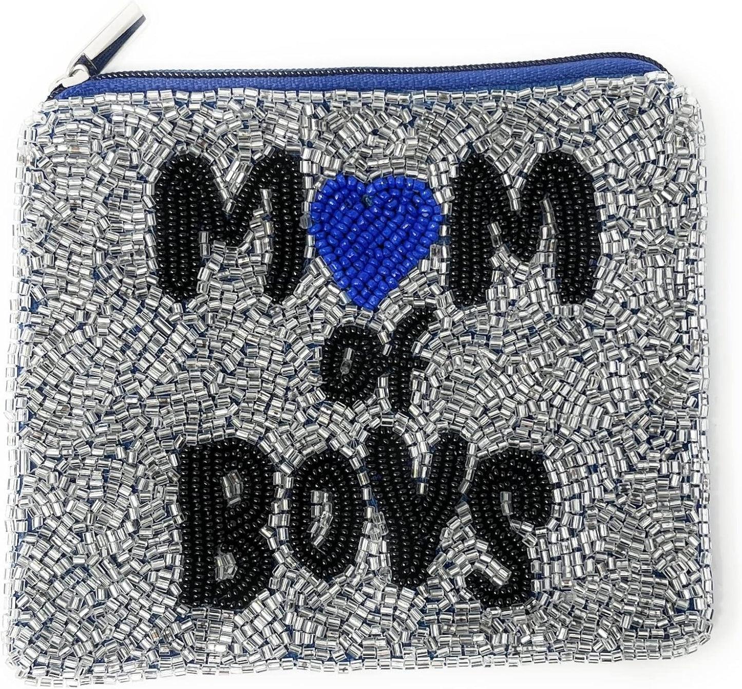HOTMom of Boys Beaded Coin Purse, Beaded Coin Pouch, Mother's Day Gifts, Gifts for Mom, Small Wallets for Her