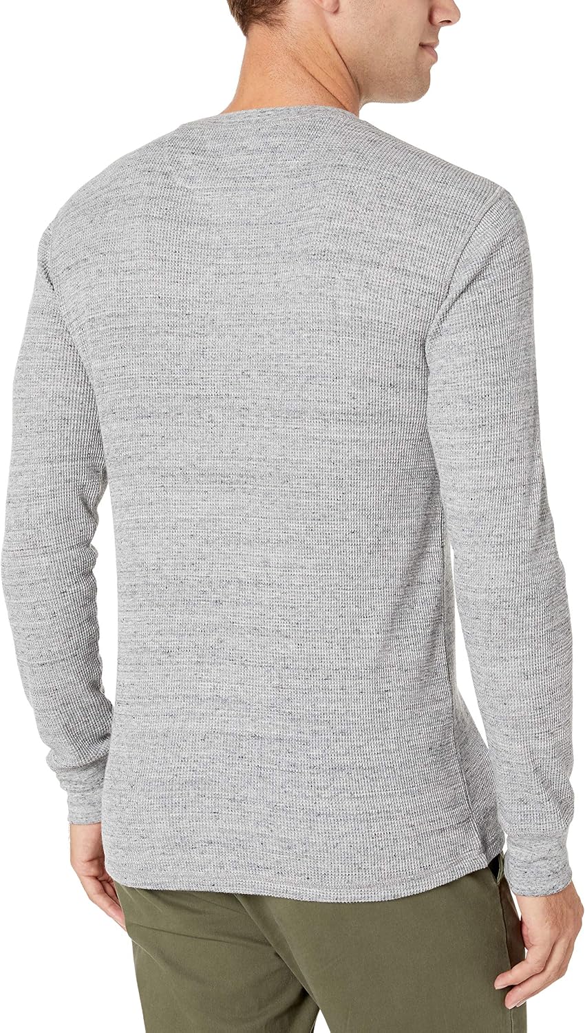 HOTAmazon Essentials Men's Long Sleeve Waffle Henley Shirt