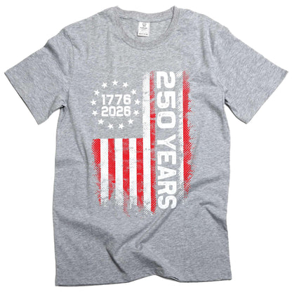 HOTSilver Lake T-shirts 4th of July US 250 Years Birthday T-Shirt Independence Day Flag 1776-2026 Freedom Tee