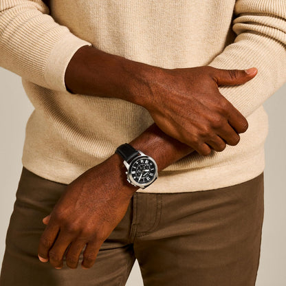HOTFossil Men's Watch, Grant Quartz Stainless Steel Chronograph Watch for Men