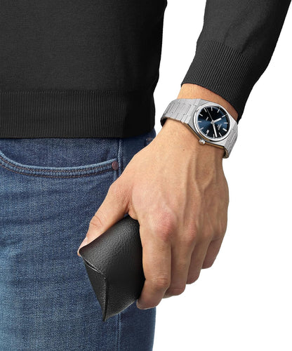 HOTTissot Men's PRX 316L Stainless Steel Case Dress Watch Grey T1374101104100