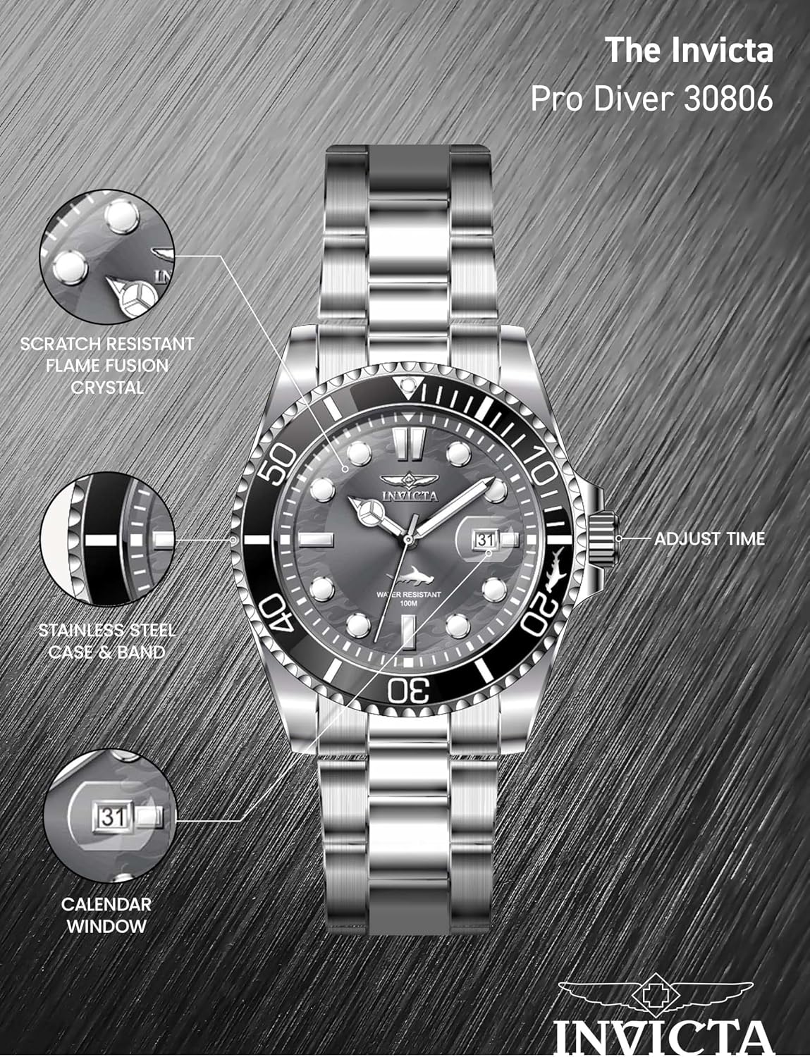 HOTInvicta Men's Pro Diver Quartz Watch