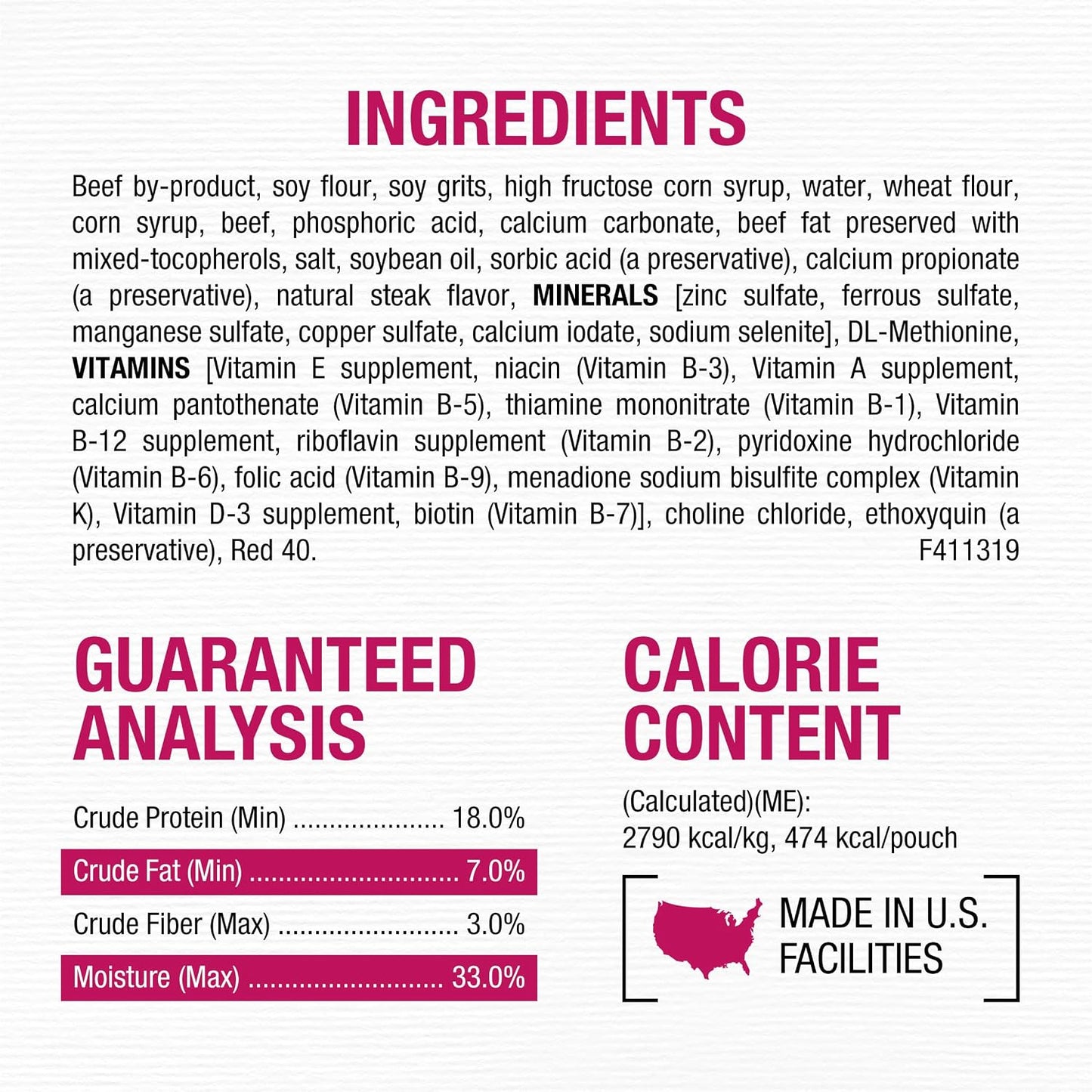 HOTPurina Moist and Meaty Steak Flavor Soft Dog Food Pouches - 36 ct. Pouch