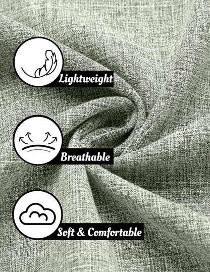 HOTCOOFANDY Men's Linen Shirts Short Sleeve Casual Shirts Button Down Shirt for Men Beach Summer Wedding Shirt