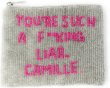 HOTRHOBH Beaded Purse Pouch, You're Such a Liar Camille, Birthday Gifts, Beaded Wallet Preppy Bag Housewives Beverly Hills Bravo TV Fan RHOBH Gifts