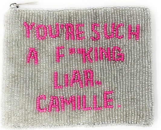 HOTRHOBH Beaded Purse Pouch, You're Such a Liar Camille, Birthday Gifts, Beaded Wallet Preppy Bag Housewives Beverly Hills Bravo TV Fan RHOBH Gifts