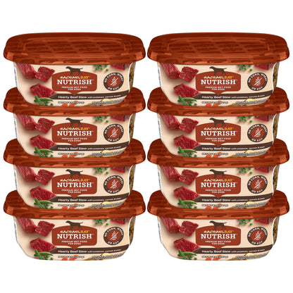 HOTNutrish Savory Favorites Wet Dog Food Variety Pack, 8 oz Tubs (Rachael Ray) | Pack of 6, Includes 3 Delicious Flavors of Chicken Paw Pie, Hearty Beef Stew & Savory Lamb Stew, No Artificial Flavors