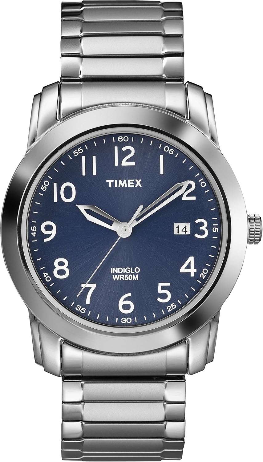 HOTTimex Men's Highland Street Stainless Steel Expansion Band Watch