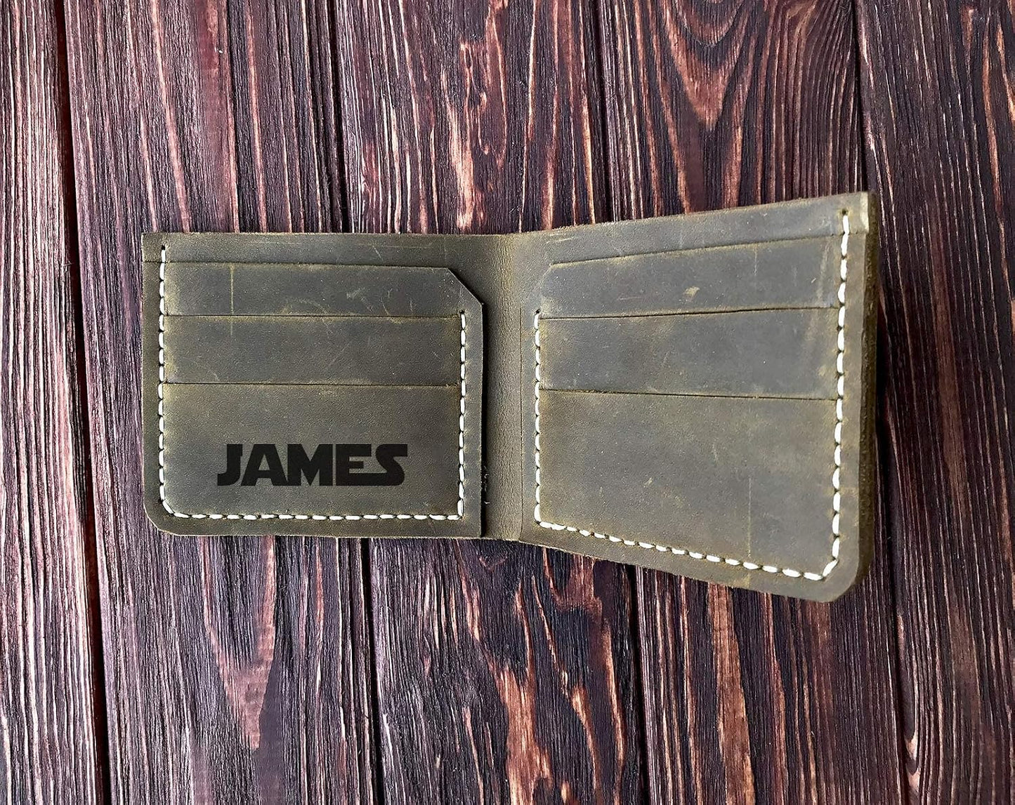 HOTRebel Alliance Wallet Gift for Him, Personalized Mens Leather Wallet, Gift For Father, Custom Leather Wallet Handmade, Husband Gift, Boyfriend Gift