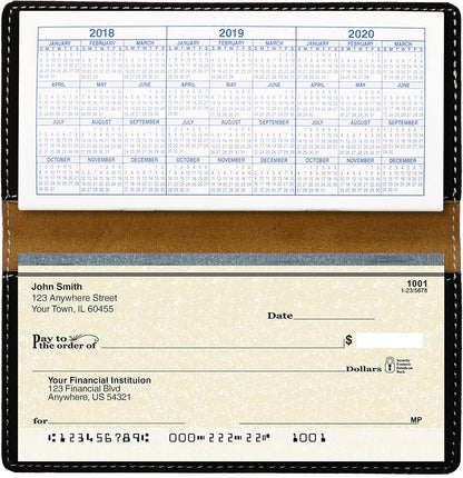 HOTCAROUSELCHECKS Cat Tails Laser Engraved Leatherette Checkbook Cover