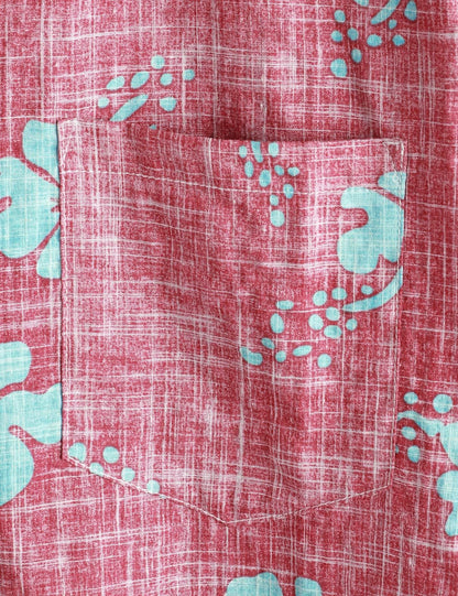 HOTVATPAVE Mens Hawaiian Shirts Casual Summer Short Sleeve Button Down Shirts | Beach, Floral, Front Pocket, Cotton, Tropical, Vacation, Vintage, Printed, Cruise, Collared, Aloha, Party, Reverse Fabric