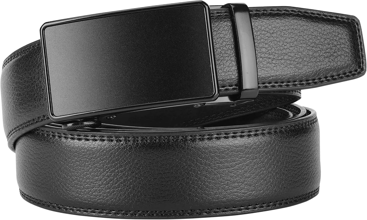 HOTLavemi Men's Real Leather Ratchet Dress Casual Belt, Cut to Exact Fit,Elegant Gift Box
