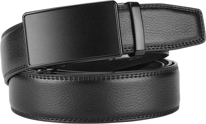 HOTLavemi Men's Real Leather Ratchet Dress Casual Belt, Cut to Exact Fit,Elegant Gift Box
