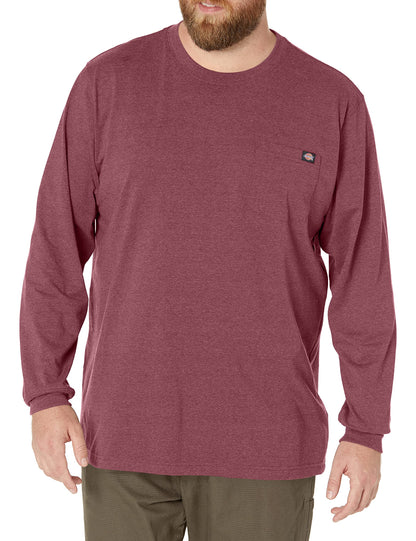 HOTDickies Men's Big and Tall Long Sleeve Heavyweight Crew Neck