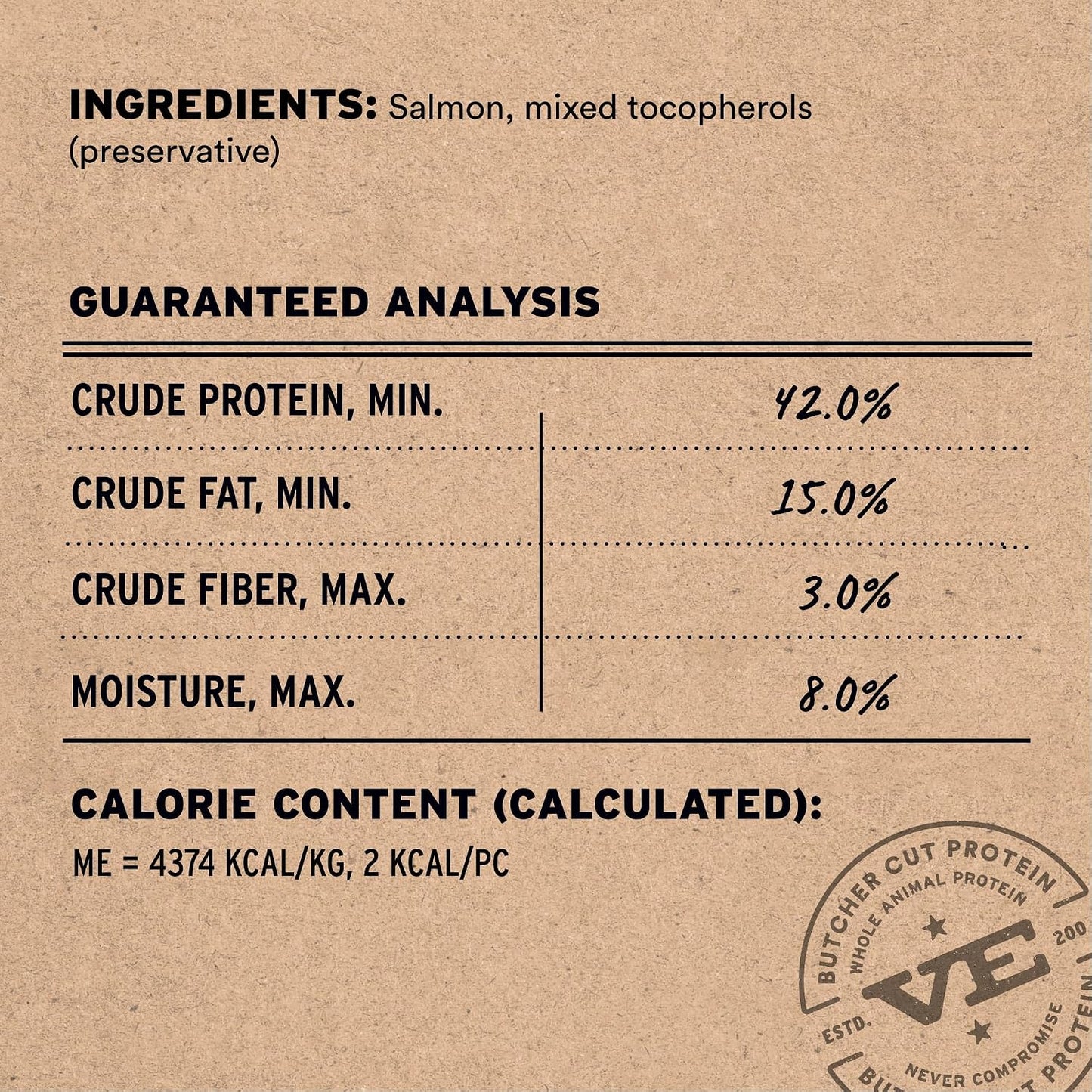 HOTVital Essentials Freeze Dried Dog Treats, Salmon Bites, 2.5 oz Bag | Single Animal Protein, Premium Quality, Grain-Free Training Treats, USA Made with U.S. & Globally Sourced Ingredients