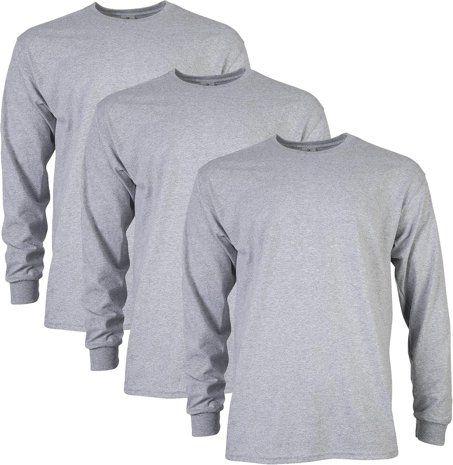 HOTGildan Adult Ultra Cotton Long Sleeve T-Shirt, Style G2400, Multipack