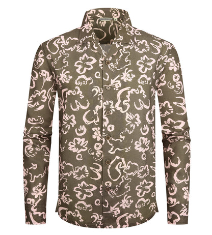 HOTAlex Vando Mens Printed Dress Shirts Regular Fit Casual Button Down Shirt | Wrinkle resistant, Machine washable, Contrast on inner collar & cuff, True-to-size cut, Business & Daily, Easy outfit pairing
