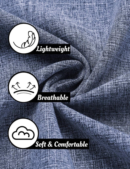HOTCOOFANDY Men's Linen Shirts Short Sleeve Casual Shirts Button Down Shirt for Men Beach Summer Wedding Shirt