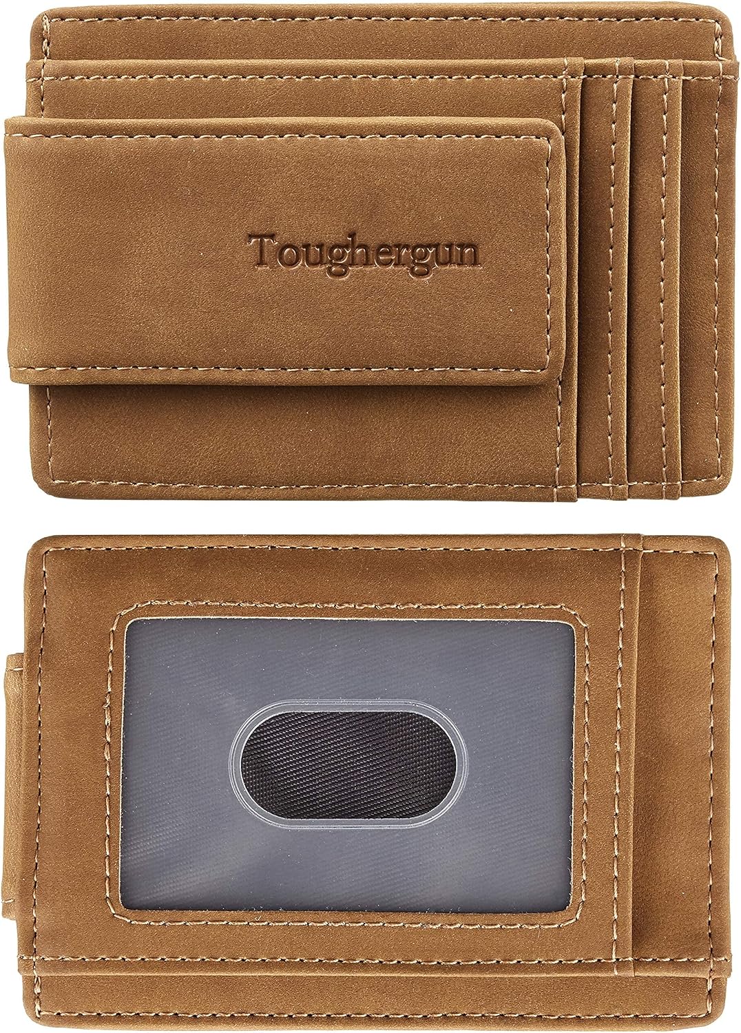 HOTToughergun Women's Genuine Leather Wallet& Men’s Money Clip