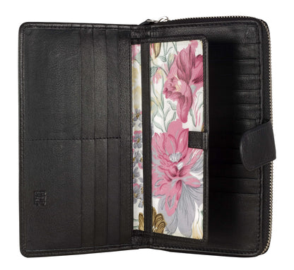 HOTBig Fat RFID Blocking Leather Organizer Checkbook Wallets For Women - Clutch