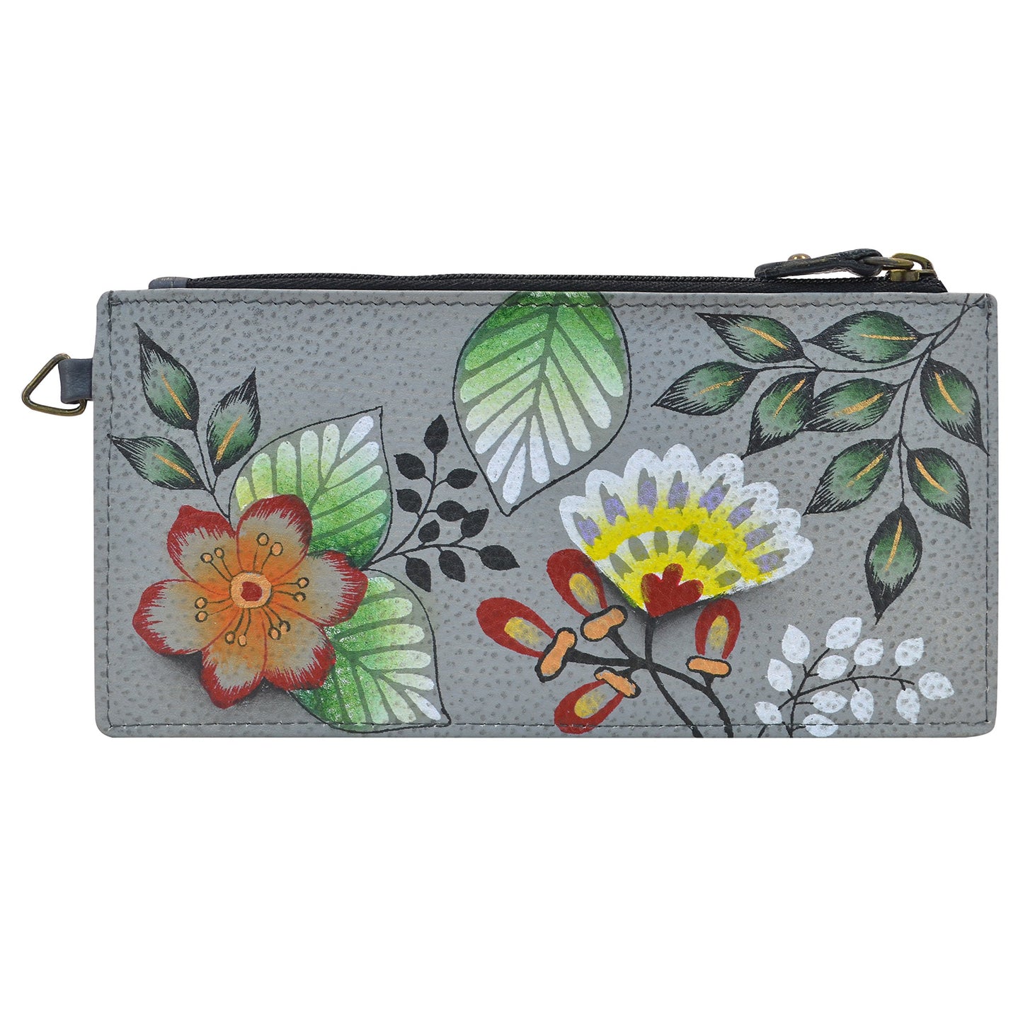 HOTAnna by Anuschka Women's Hand Painted Genuine Leather Organizer Wallet | Hand Painted