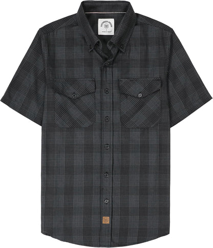 HOTDubinik® Mens Short Sleeve Button Down Two Pockets Soft Vintage Regular Fit Vintage Fishing Casual Shirts
