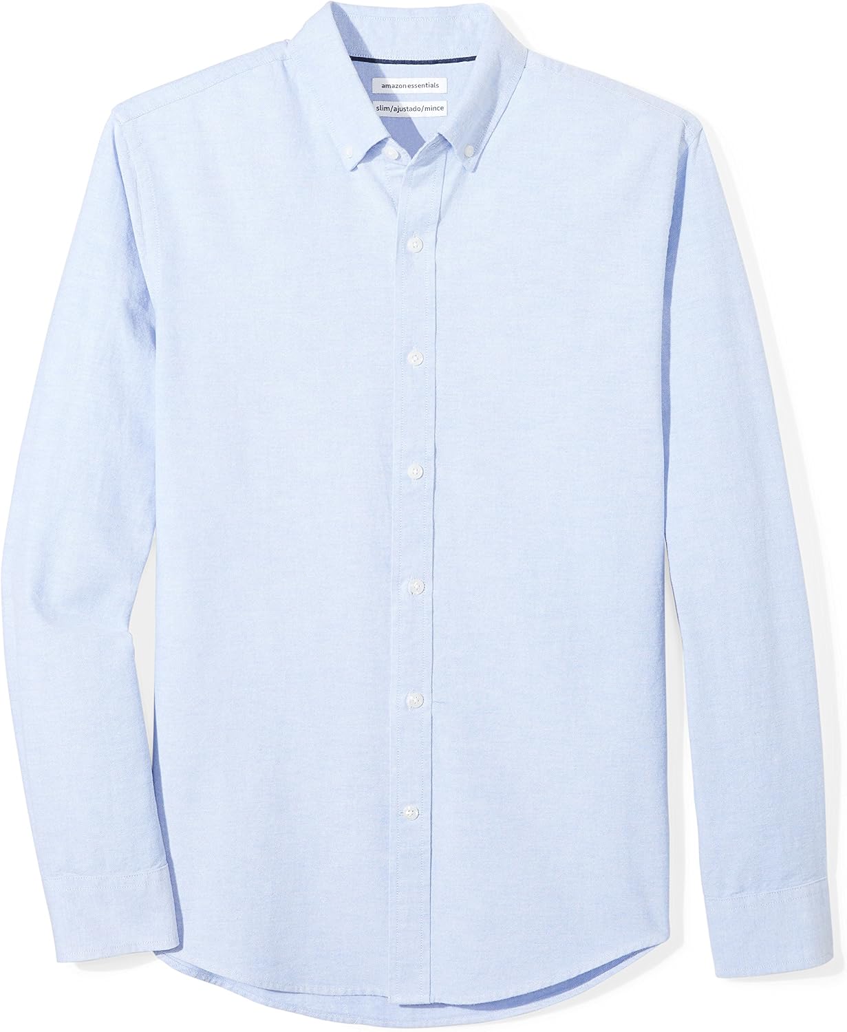 HOTAmazon Essentials Men's Regular-Fit Long Sleeve Oxford Shirt, 100% Cotton