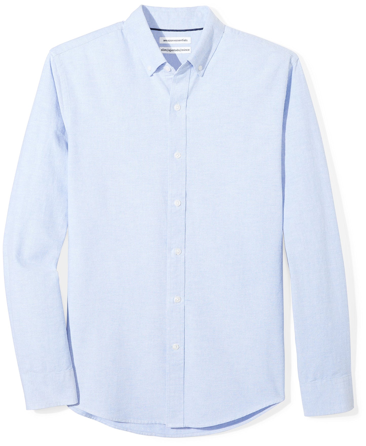 HOTAmazon Essentials Men's Regular-Fit Long Sleeve Oxford Shirt, 100% Cotton