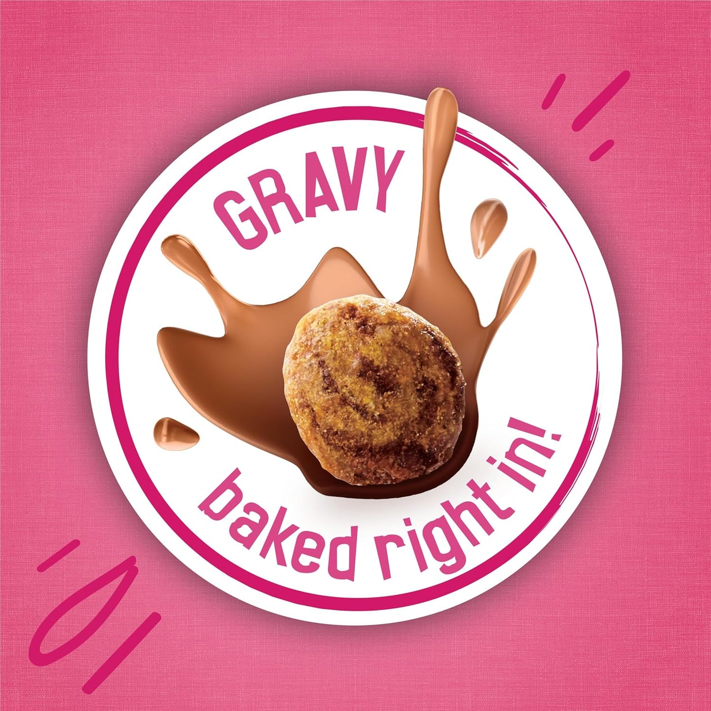HOTPurina Friskies Gravy Swirlers with Flavors of Chicken, Salmon and Gravy Dry Cat Food - 22 lb. Bag