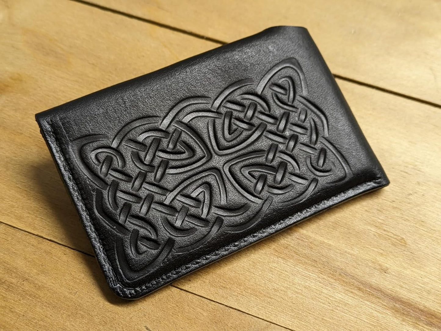 HOTTheodoros Handmade Full Grain Leather Card Holder Wallet for Men – Minimalist Front Pocket Slim Credit Card Holder Gift