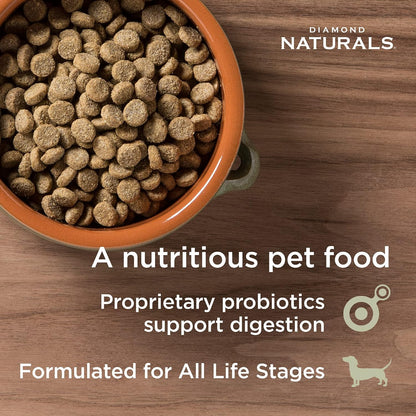 HOTDiamond Naturals Skin & Coat Puppy, Adult & Senior Dry Dog Food Salmon 30lb | Real Salmon & Potato | Omega Fatty Acids Help Support Healthy Skin & Shiny Coat | Guaranteed Probiotics & Superfoods