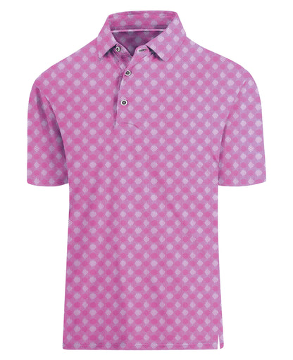 HOTHodaweisolp Golf Shirts for Men Dry Fit Print Moisture Wicking Performance Short Sleeve Polo Shirt