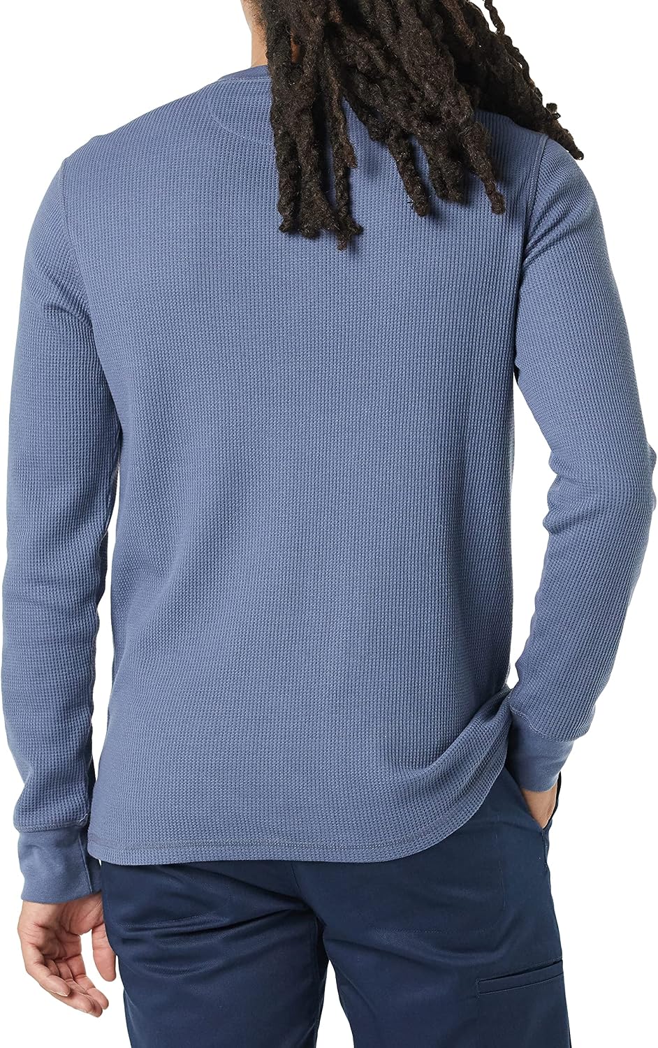 HOTAmazon Essentials Men's Long Sleeve Waffle Henley Shirt
