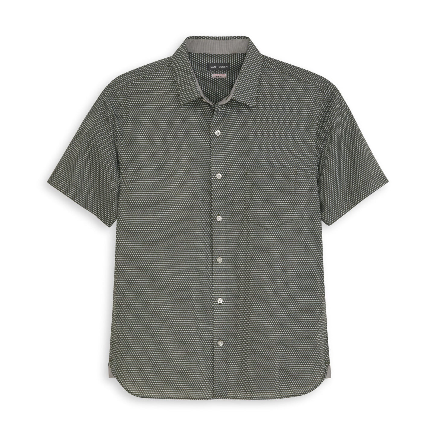 HOTVan Heusen Mens Wrinkle Free Short Sleeve Button Down Check Shirt